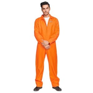 Leg Avenue 86877 Men's Orange Prison Jumpsuit Costume